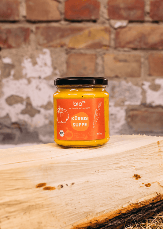 Organic pumpkin soup
